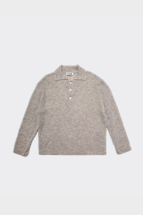 Polo Knitwear Collar Grigia