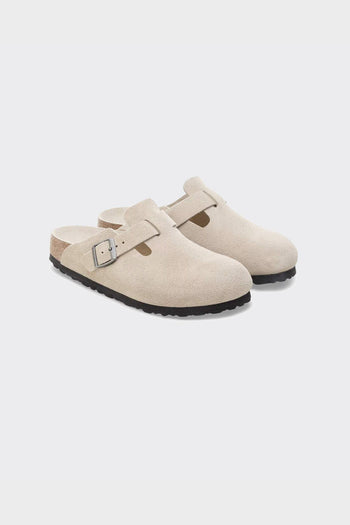 Ciabatte Boston Suede Leather Oyster - 2