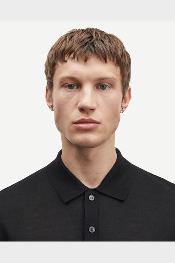 Polo Ss Sarowan Knit Nera - 3