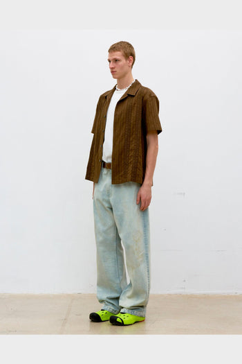 Camicia SS Guayabera Marrone - 2
