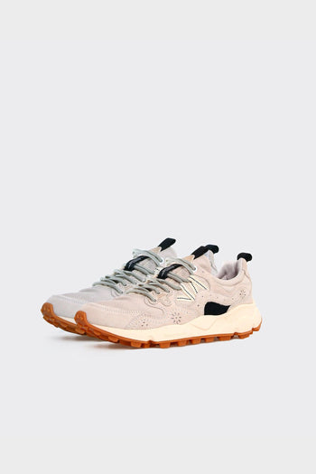Sneakers Yamano 3 Suede-Cotton Cloth Beige - 2