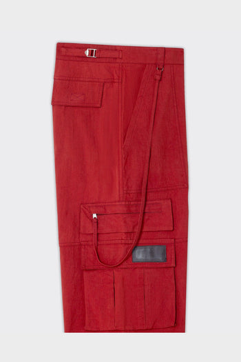 Pantalone Cobalt Cargo Faded Rosso - 2
