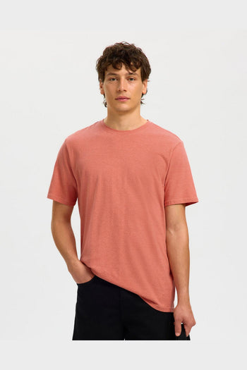 T-Shirt Adam Linen Blend Rose Dawn - 2