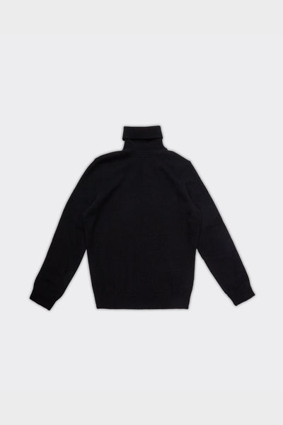 Maglione Turtleneck Knit Isak Nero