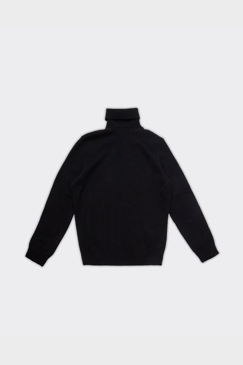 Maglione Turtleneck Knit Isak Nero