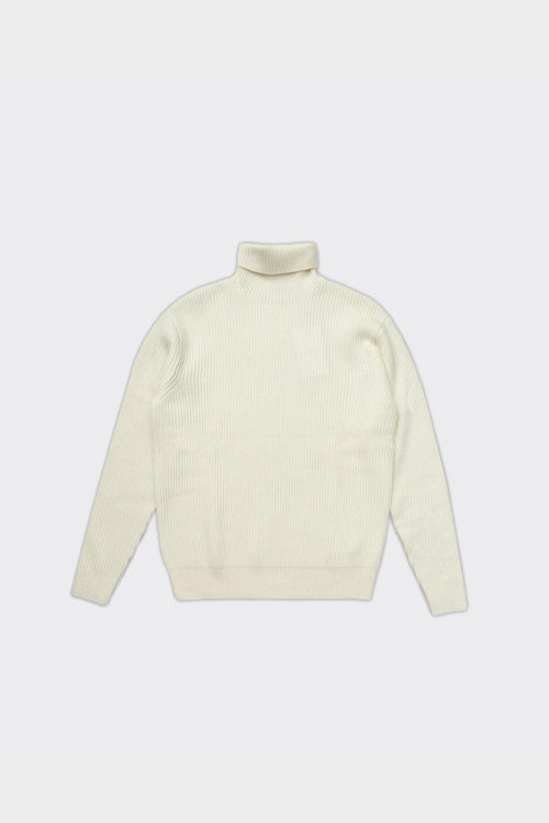 Maglione Eddie Knit Rib Rollneck Avorio