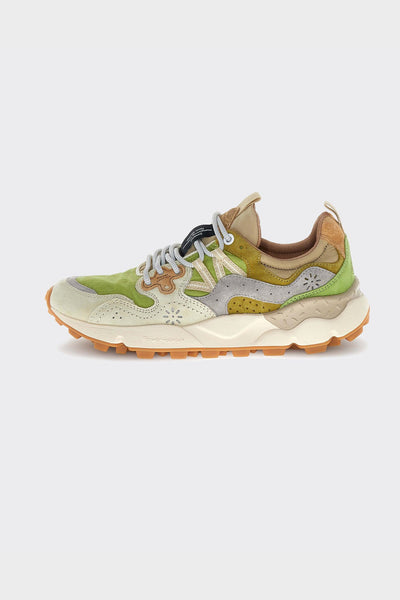 Sneakers Yamano 3 Uni Suede-Nylon Milk/Light Green