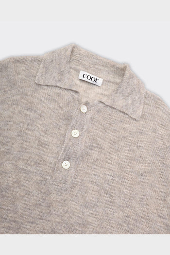 Polo Knitwear Collar Grigia - 5