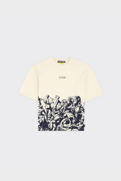 T-Shirt Battle Reverse Stich Avorio