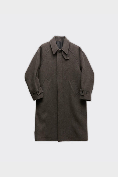 Cappotto Cashmere Balmacaan Dark Soil Grey