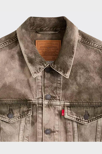 Giacca Denim Relaxed Fit Trucker Camo Verde - 2