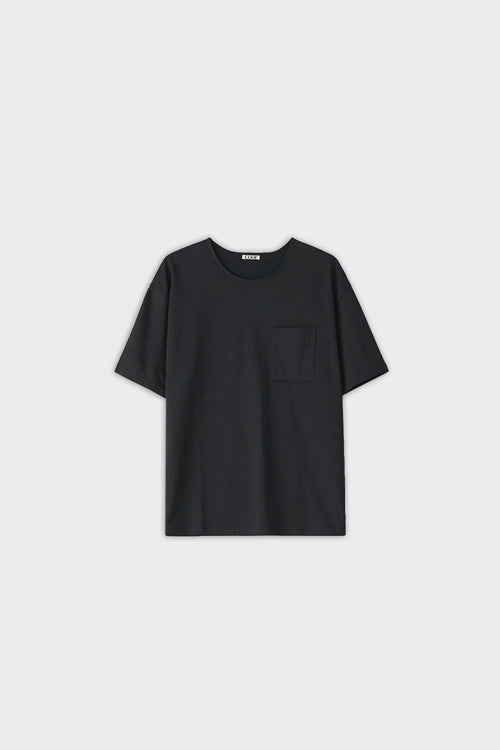 T-Shirt Semi Overfit Supima Cotton Nera