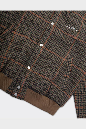 Giacca Varsity Houndstooth Marrone - 3