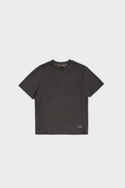 T-Shirt Emboss Logo Pocket Charcoal