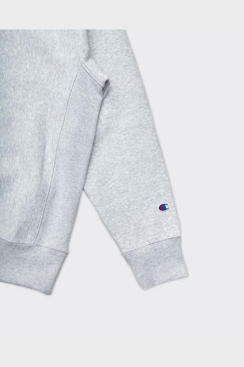 Felpa Con Cappuccio Reverse Weave Grigia - 5