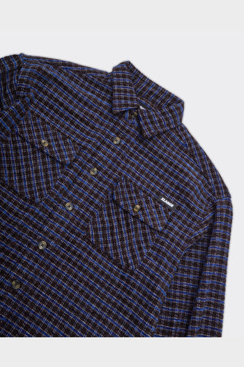Camicia Plaid Check Marrone/Blu - 3