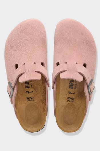 Ciabatta Boston Suede Leather Pink Clay - 5