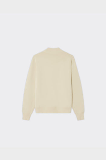 Knit Milo Mock Neck Beige - 2