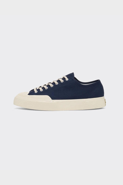 Sneakers 2432 Works Low Cut Cotton Canvas Navy/Off White