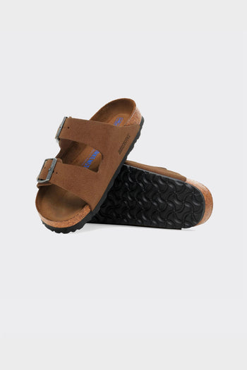 Ciabatta Arizona Softbed Suede Leather Dark Tea - 3