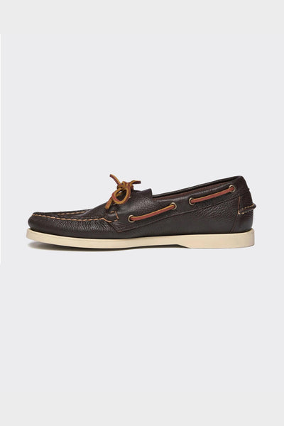 Scarpa Da Barca Portland Martellato Dark Brown