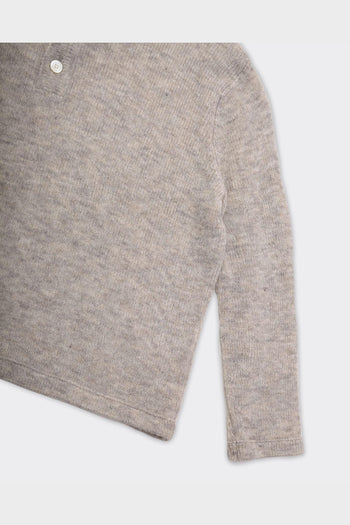 Polo Knitwear Collar Grigia - 7