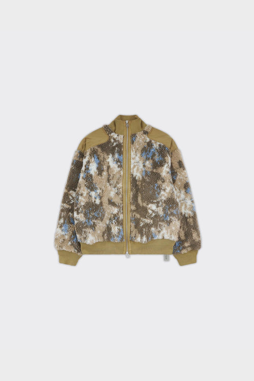 Giacca Bomber Fleece Beige