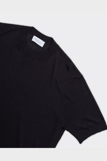 T-Shirt In Maglia Nera - 3