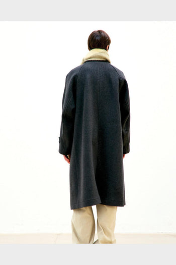 Cappotto Cashmere Balmacaan Dark Soil Grey - 3