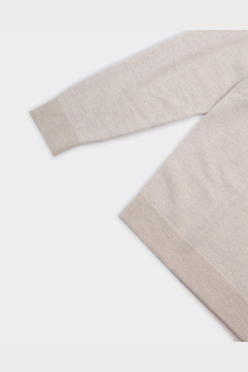 Maglione Relaxed Tray Merino Brushed Oatmeal - 3