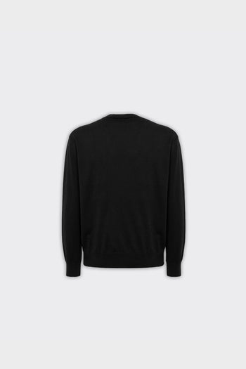 Pullover In Cotone Nero - 3