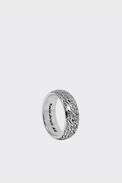 Zebra Ring Argento