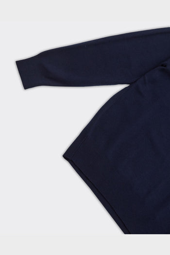Felpa Con Cappuccio Knit Blue Navy - 3