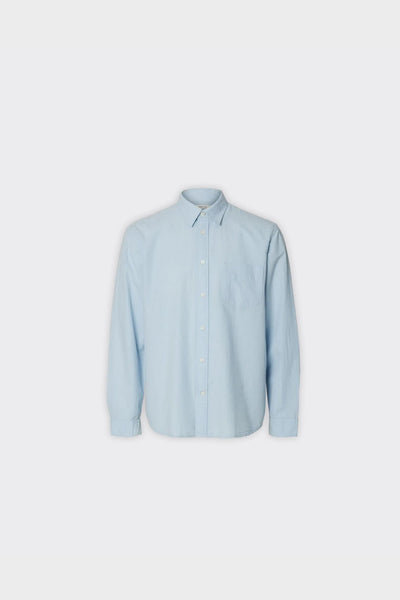 Camicia Reg Freddie Solid Seersucker Skyway