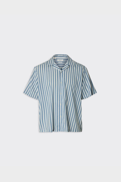 Camicia Ss Relax Air MIx Blue Mirage