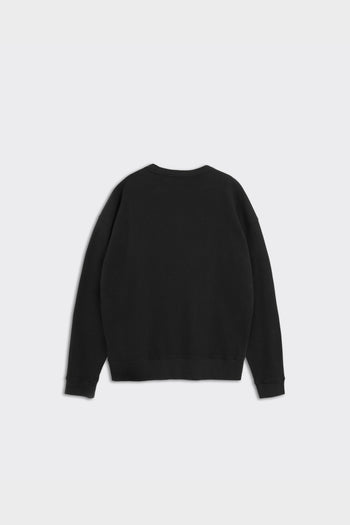 Crewneck Versatile Waffle Nera - 3