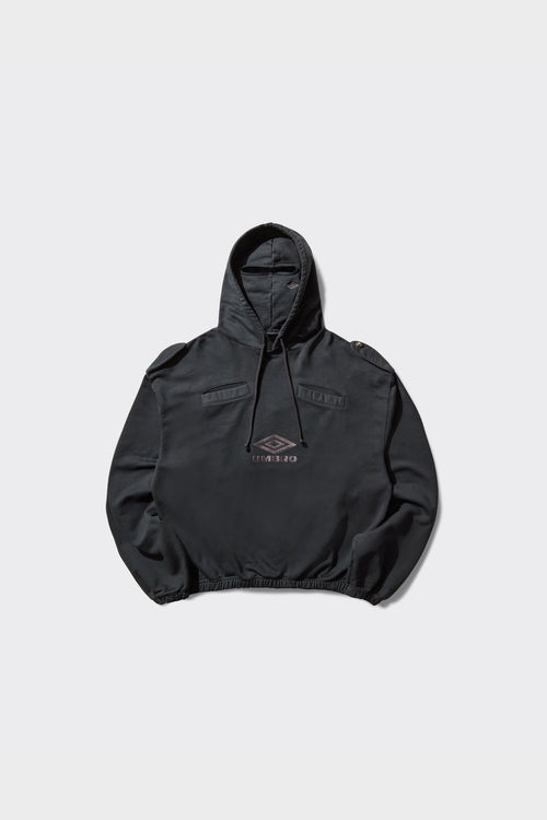 Felpa Con Cappuccio Medal Masked Strong Wash Nera