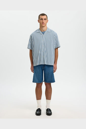 Camicia Ss Relax Air MIx Blue Mirage - 4