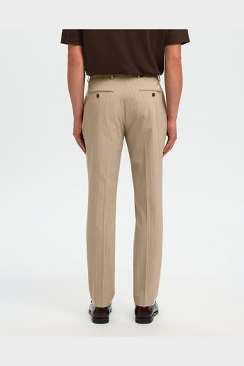Pantalone Liam Slim Flex Pinstriped Sand - 3