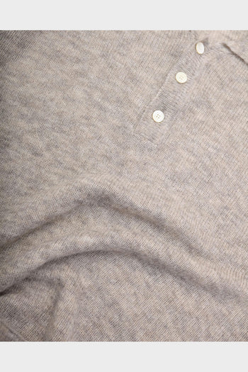 Polo Knitwear Collar Grigia - 6