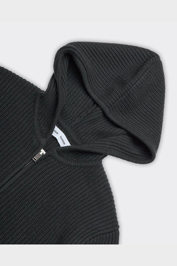 Felpa Con Cappuccio Knit Saisak Verde Scuro - 2