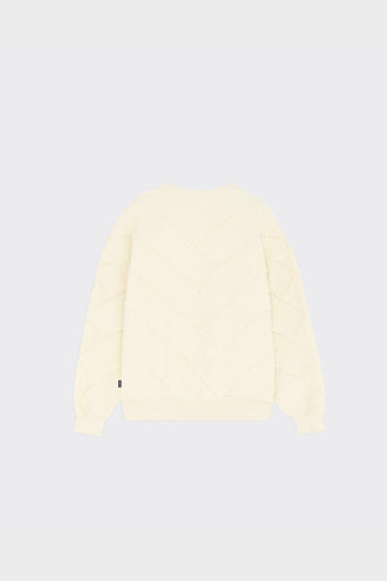 Crewneck Parquet Reverse Avorio - 3