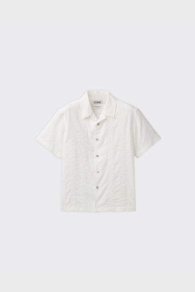 Camicia SS Guayabera Bianca