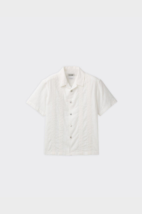 Camicia SS Guayabera Bianca