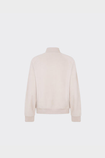 Felpa Pile Zip Mock Khaki Stone - 2