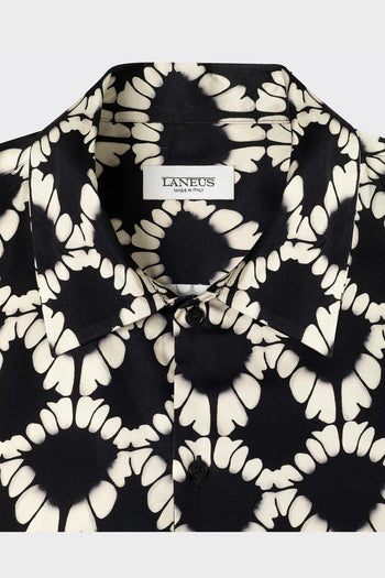 Camicia Boxy Aop Nera - 4