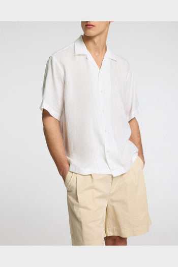 Camicia Ss Kylian Resort Linen Bianca - 3