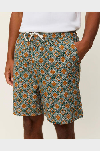 Shorts Harry Arabesque Aop Sea Moss Green - 2