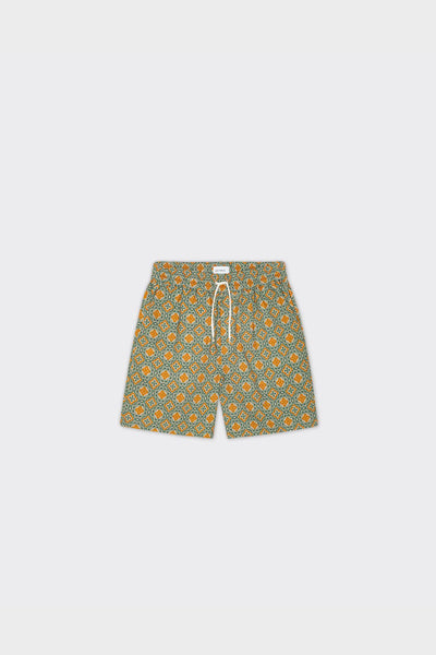 Shorts Harry Arabesque Aop Sea Moss Green