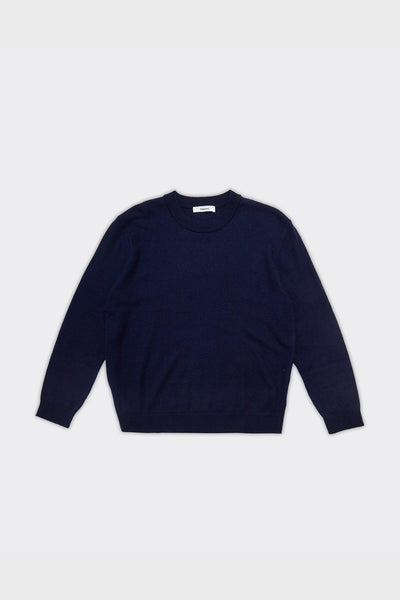Maglione Relaxed Tray Merino Brushed Navy Blazer